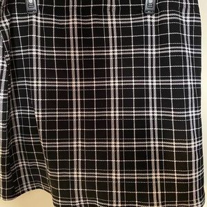 Plaid Print Skirt